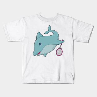 Dolphin Tennis Tennis racket Kids T-Shirt